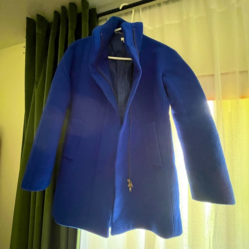 JCrew cobalt blue wool jacket 00p